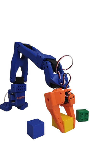 Assembled SO-101 robotic arm for LeRobot framework